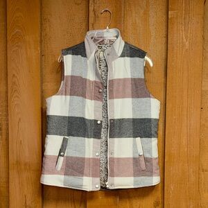 Sherpa Lined Plaid Vest